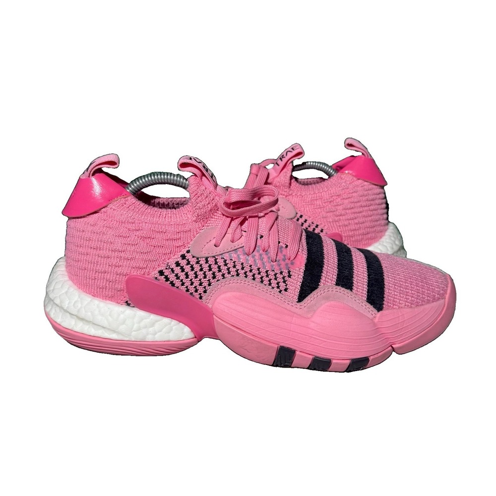 Adidas Trae Young 2.0 Knit Bliss Pink Black Basketball Sneakers Men's Size 9
